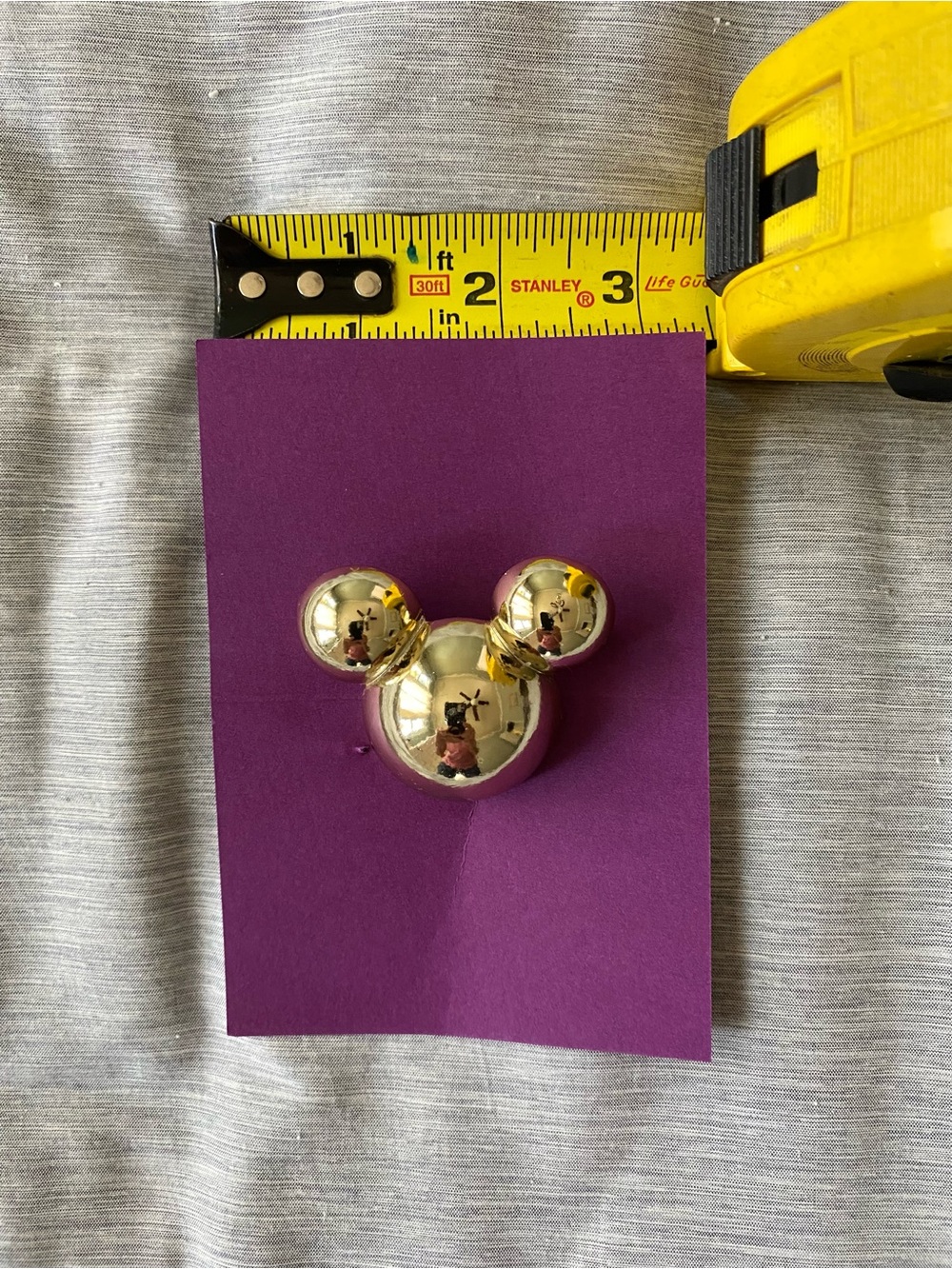 Vintage Disney Gold Tone Mickey Mouse Pin/ Brooch - Picture 5 of 5